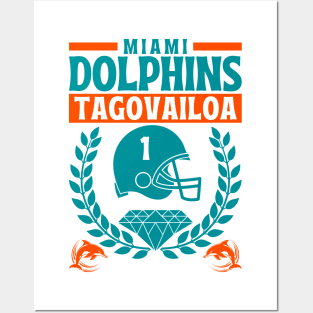 Miami Dolphins Tagovailoa 1 Edition 2 Posters and Art